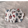 Patch oculaire OD - papillons coeur diamant