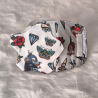 Patch oculaire OG - papillons coeur diamant