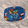 Patch oculaire OD - super héros fond bleu