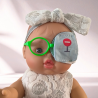 Patch oculaire poupée – cache œil doudou enfant en tissu fait main