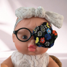 Patch oculaire poupée – cache œil doudou enfant en tissu fait main