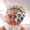 Patch oculaire OG - papillons, diamants, coeurs