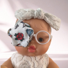 Patch oculaire OD - papillons, diamants, coeurs