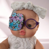Patch oculaire poupée – cache œil doudou enfant en tissu fait main