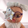 Patch oculaire poupée – cache œil doudou enfant en tissu fait main