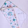 Cape de bain et gant de toilette animaux