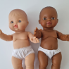 Culotte blanche pour poupée 32-36 cm (Paola Reina Gordi, Minikane, Miniland…)