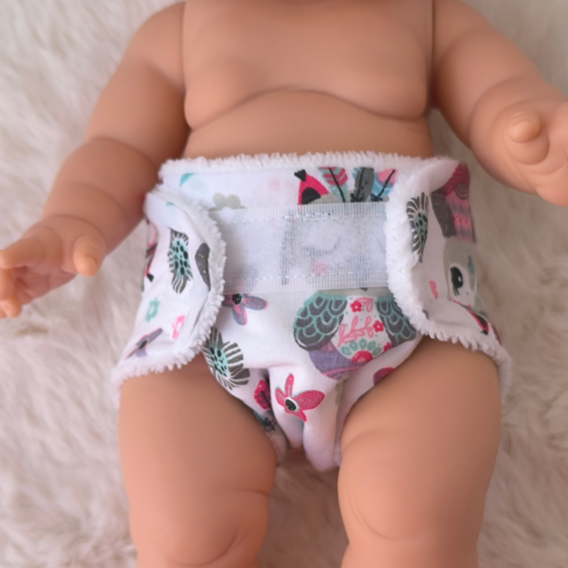Couche pour poupée 32-36 cm – hiboux