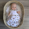 Gigoteuse pour poupée 36 cm – papillons