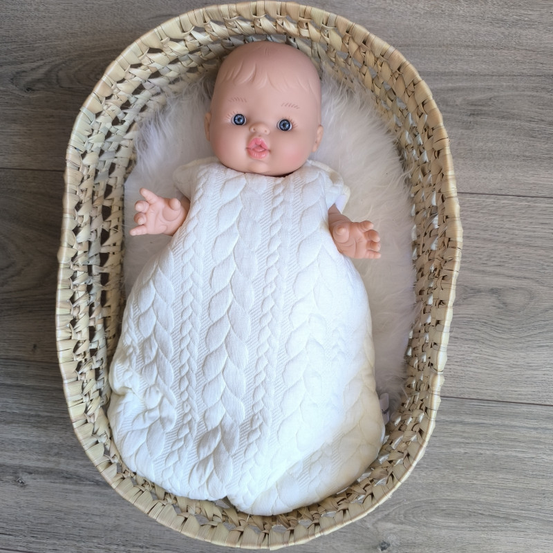 Gigoteuse pour poupée 36 cm –  blanc crème