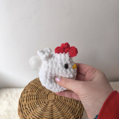 Ami’bulles Poule au crochet – Jouet sensoriel anti-stress fait main