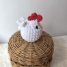 Ami’bulles Poule au crochet – Jouet sensoriel anti-stress fait main