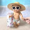 Kit été poupée 32 à 36 cm – accessoires plage faits main