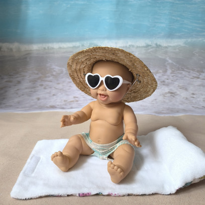 Kit été poupée 32 à 36 cm – accessoires plage faits main