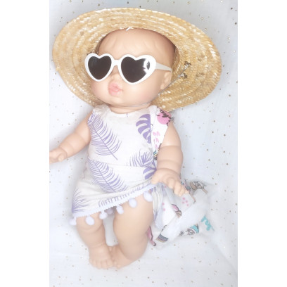 Kit été poupée 32 à 36 cm – accessoires plage faits main