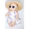 Kit été poupée 32 à 36 cm – accessoires plage faits main
