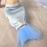 Tenue sirène poupée avec tulle – vêtements faits main 32 à 36 cm