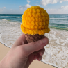 Glace au crochet melon pour enfant – jouet fait main