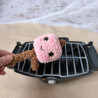 Chamallow au crochet sur brochette – jouet enfant fait main