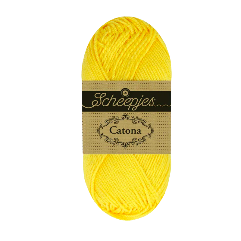 Pelote scheepjes catona 50g coton mercerise couleur verge d'or 77