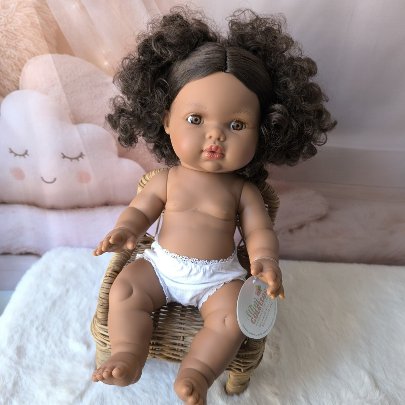 Poupée Mini Colettos ... cheveux et yeux marrons| Poupée à habiller
