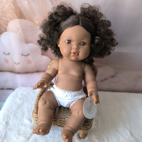 Poupée Mini Colettos ... cheveux et yeux marrons| Poupée à habiller