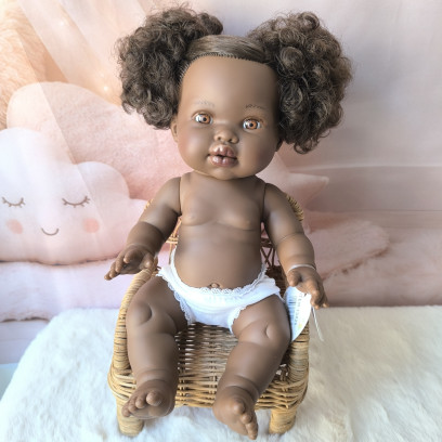 Poupée Mini Colettos ... cheveux et yeux marrons| Poupée à habiller