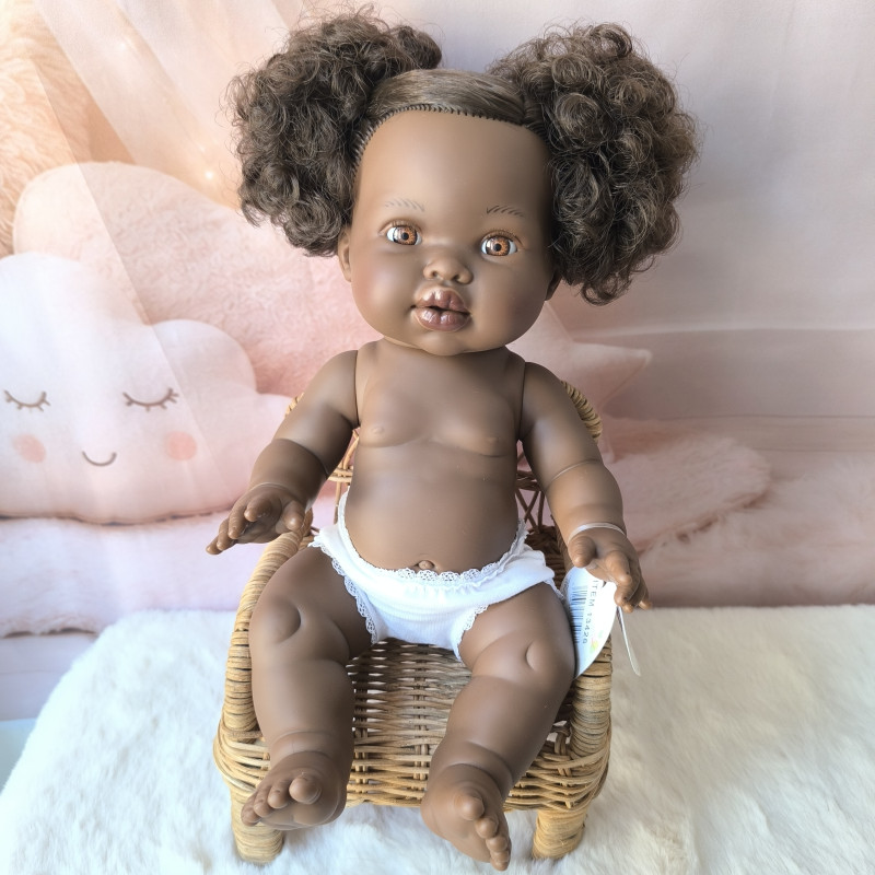 Poupée Mini Colettos ... cheveux et yeux marrons| Poupée à habiller