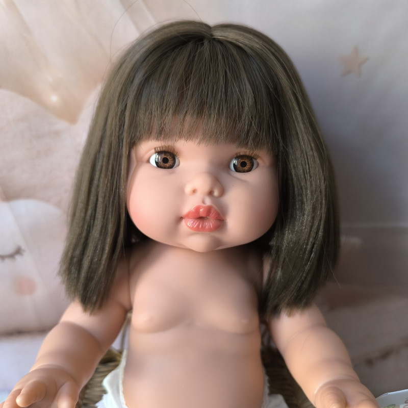 Poupée Mini Colettos ... cheveux et yeux marrons| Poupée à habiller