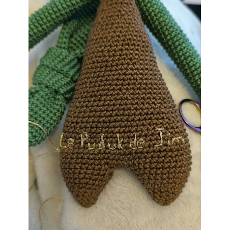 Doudou Puduk Les Sisters crochet 25cm en coton fait main