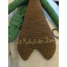 Doudou Puduk Les Sisters crochet 25cm en coton fait main