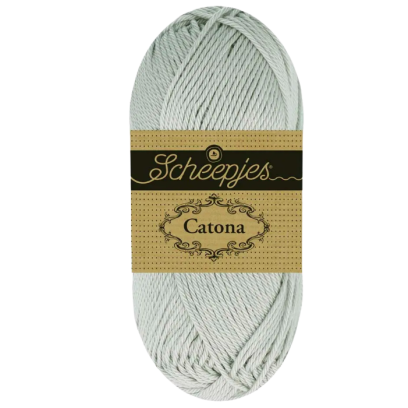Pelote scheepjes catona 50g coton mercerise couleur gris galet 76