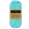 Pelote scheepjes catona 50g coton mercerise couleur cyan 397