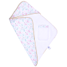 Cape de bain et gant de toilette noeuds