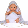 Cape de bain et gant de toilette noeuds