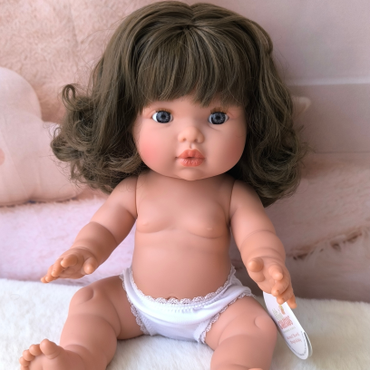 Poupée Mini Colettos Lily brune aux yeux bleus| Poupée à habiller
