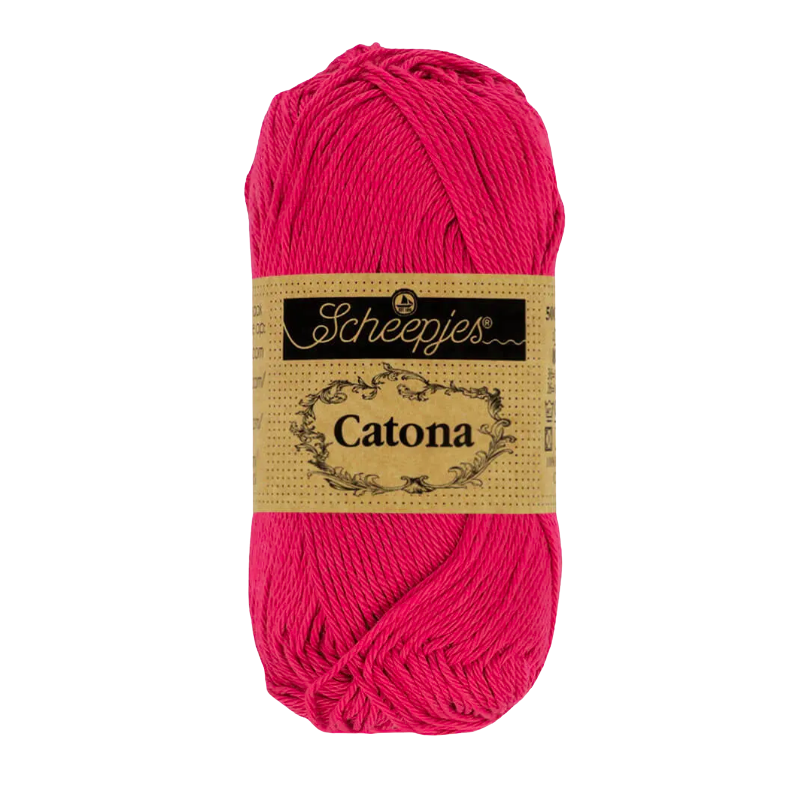 Pelote scheepjes catona 50g coton mercerise couleur bois de rose 258