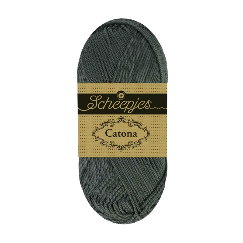 Pelote scheepjes catona 50g coton mercerise couleur nuage d'orage 75