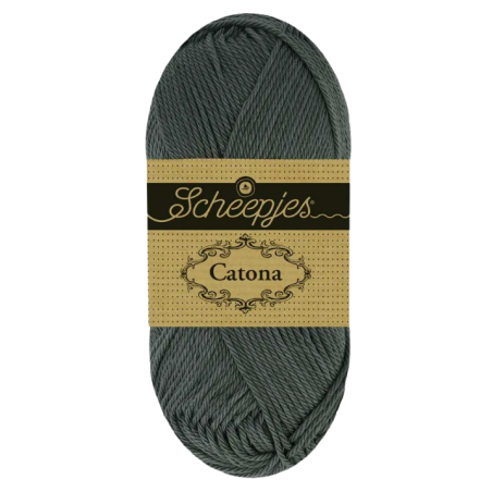 Pelote scheepjes catona 50g coton mercerise couleur nuage d'orage 75