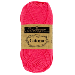Pelote scheepjes catona 50g coton mercerise couleur cornélia rose 256