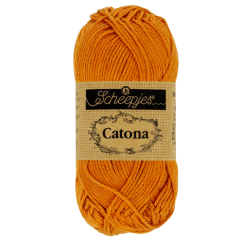 Pelote scheepjes catona 50g coton mercerise couleur gingembre 383