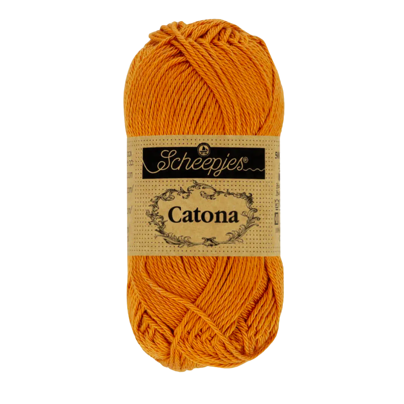 Pelote scheepjes catona 50g coton mercerise couleur gingembre 383