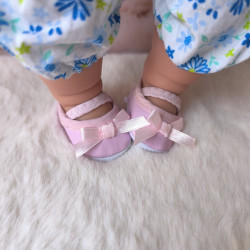 Ballerines roses pour poupée 30 à 34 cm | La Pouponnette
