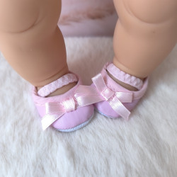 Ballerines roses pour poupée 30 à 34 cm | La Pouponnette
