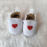 Chaussons coeur pour poupée 30 à 34 cm | La Pouponnette
