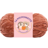 baleine au crochet rose en laine chenille | Peluche interactive faite main