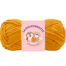pingouin au crochet rose en laine chenille | Peluche interactive faite main