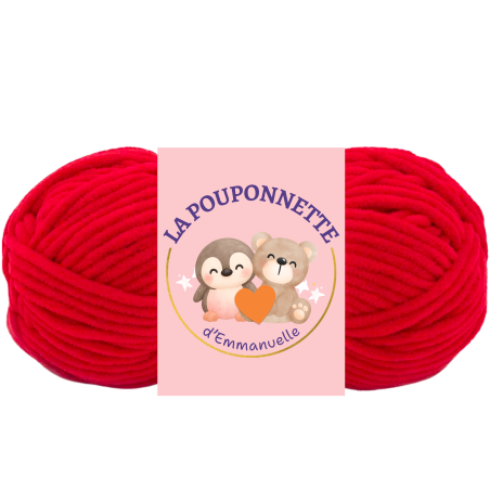 pingouin au crochet rose en laine chenille | Peluche interactive faite main