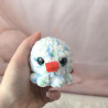 poulpe au crochet rose en laine chenille | Peluche interactive faite main