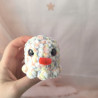 poulpe au crochet rose en laine chenille | Peluche interactive faite main